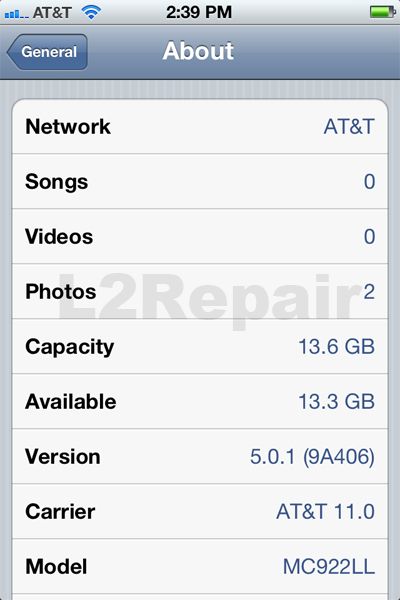 As you can see, my iPhone 4S is currently on IOS 5.0.1.