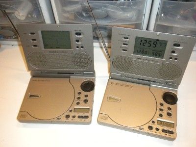 LOT 2   Sharper Image CD Alarm Clock/Radio Soother SI735 + SI585 