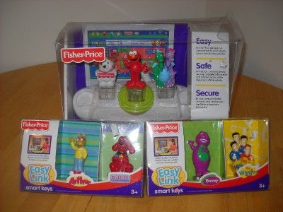 Fisher Price Easy Link Launch Pad 7 Keys Wiggles Barney  