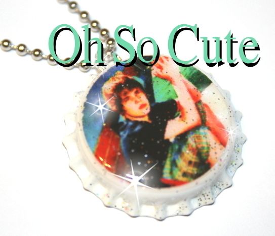 OhSoCute Justin Bieber sPaRkLe Bottle Cap Necklace  