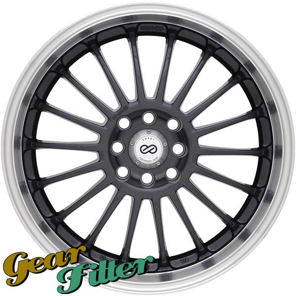 Enkei FN 18 16x7 4x100 4x114.3 +42 Gunmetal +Lip Wheel/Rim INCOMPLETE 