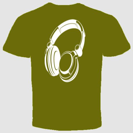 dj headphones t shirt DJ music fuuny parties cool tee  