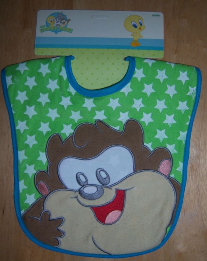   Applique Bib, Bugs Bunny, Tweety, Taz, Baby Shower, Diaper Cake  