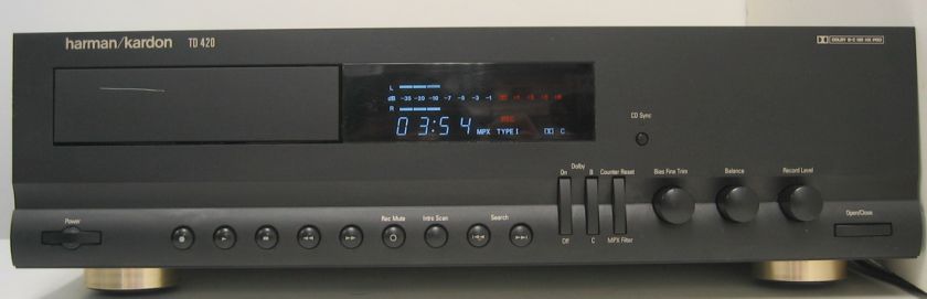 harman/kardon TD 420 Cassette Deck   Works  