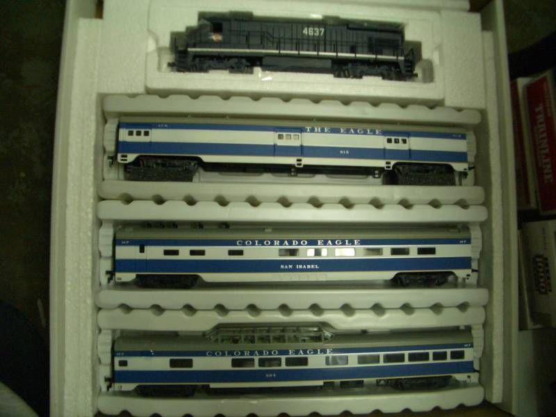 HO MOPAC B23 7 & 3 PASSENGER CARS TRAIN SET (SS)SET  2  