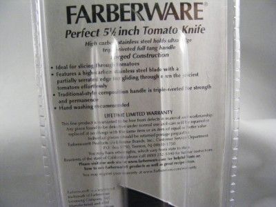 FARBERWARE Perfect 5 1/2 Tomato Tomatoe Knife  