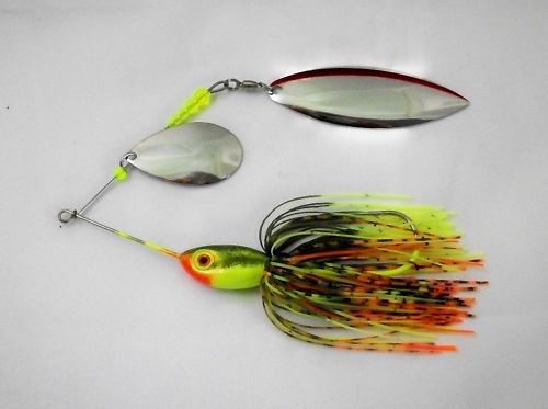 MUSKIE SPINNERBAIT 1oz COLOR GREEN SUNFISH  