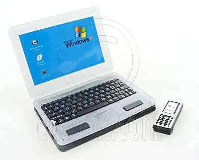 Laptop Notebook + Cell Mobile Phone Dollhouse Miniature  