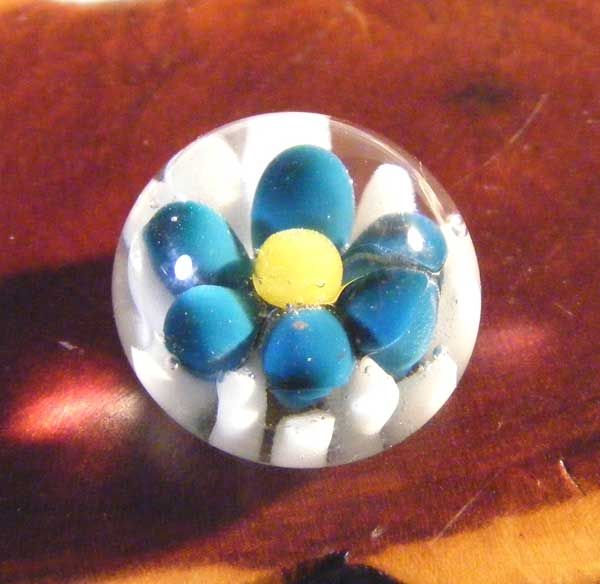 MINIATURE CRYSTAL PAPERWEIGHT for Dollhouse, OOAK Art, Craft d104 