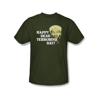 Osama Bin Laden Death Dead Terrorist Day T Shirt Tee  