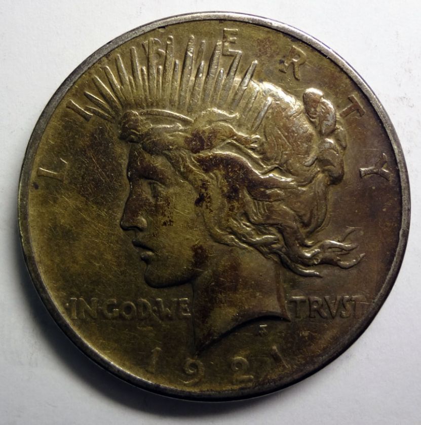 1921 PEACE DOLLAR ORIGINAL VF XF  