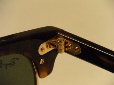 RAY BAN RB3016 W0366 51MM CLUBMASTER TORTOISE WITH G 15XLT LENSES 