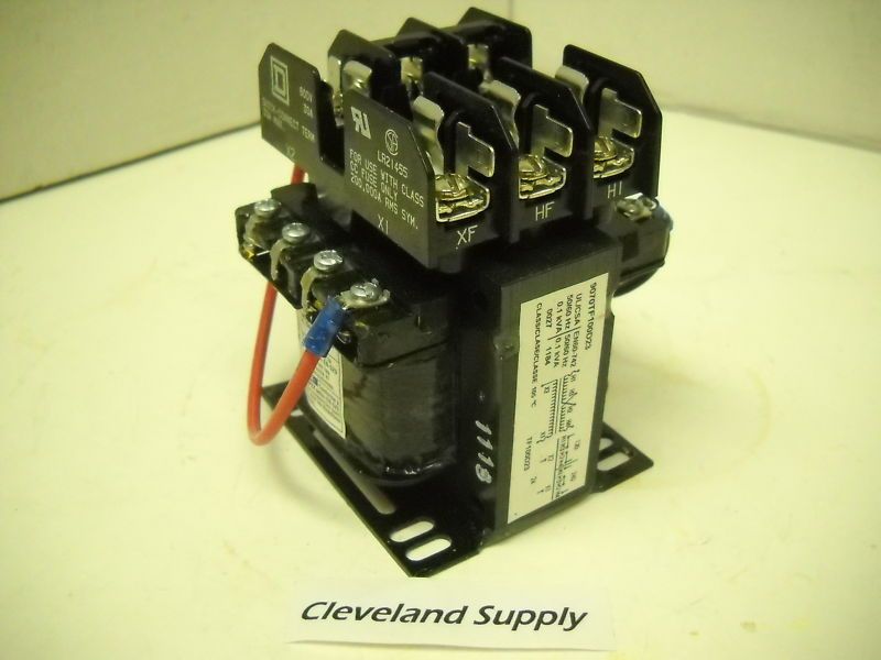 SQUARE D 9070 TF100D23 TRANSFORMER 100VA 120/240V 24VAC NEW CONDITION 