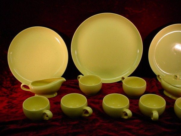 1950s LOT CALIFORNIA MODERN Santa Anita DINNERWARE Platter CUPS Gravy 