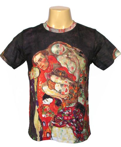 GUSTAV KLIMT OIL PAINTING PRINT ART MENS T SHIRT Sz M  