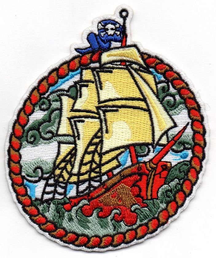 Nautical Ship Patch Navy Tattoo Pirate skull Naval  