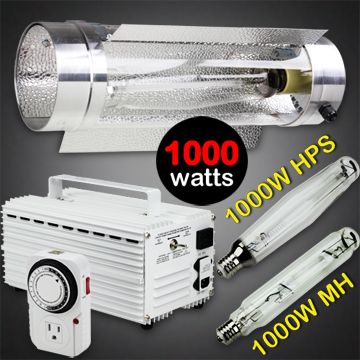 1000W WATT HPS MH GROW LIGHT AIR COOL HYDROPONIC SYSTEM  