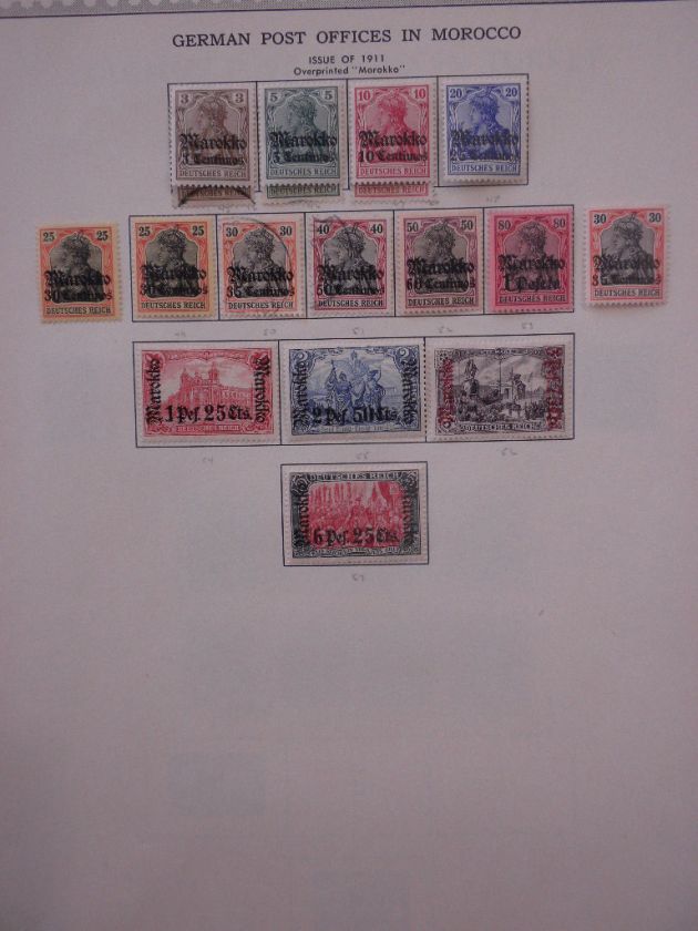 GERMAN OFFICES  Beautiful Mint & Used collection on pages. All Fresh 