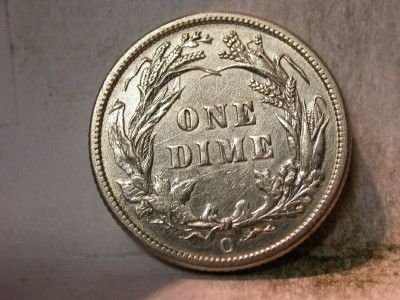 1893 O AU BARBER DIME ID#K82  