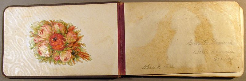 1880 autograph album, North Danville, Vermont  