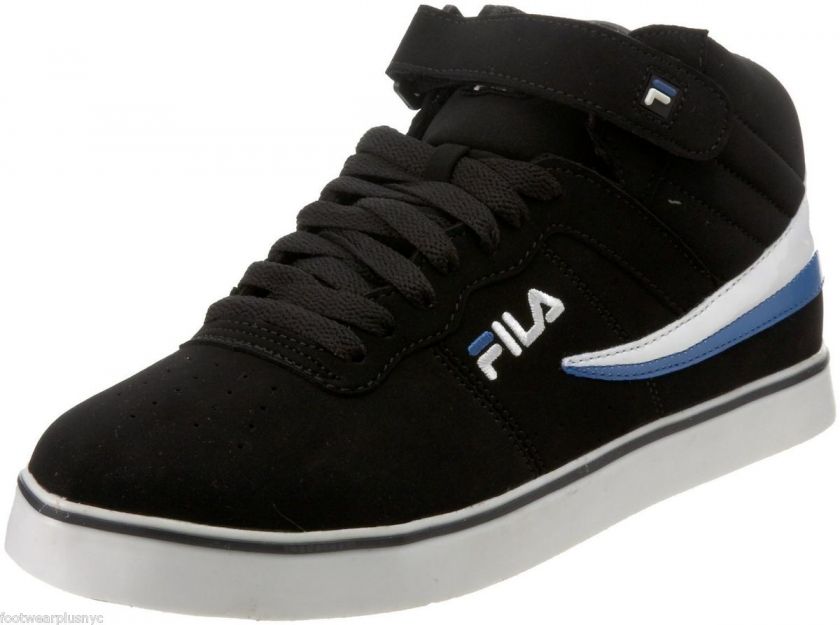 Mens Fila F13 LITE High Top Sneaker in Black/Victoria Blue/White 