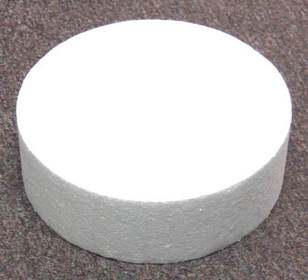 Round Cake Dummy Styrofoam. 6 x 4  
