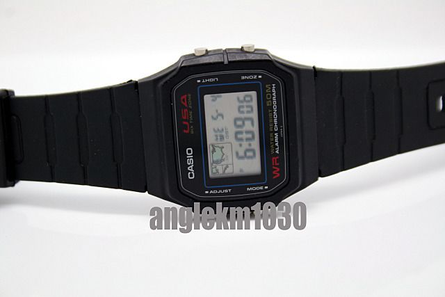 Rare Vintage Casio W 54US USA 6 TIME ZONE Watch JAPAN  