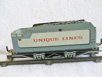 VINTAGE UNIQUE LINES 4 PIECE FREIGHT TRAIN SET 0 GAUGE  