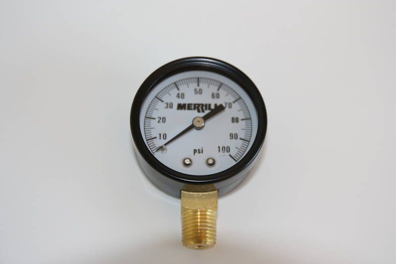 MERRILL PRESSURE GAUGE 0 100 PSI  