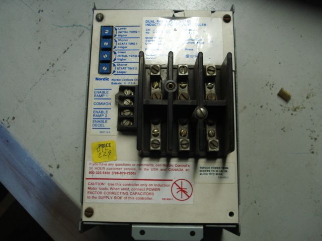 DUAL RAMP SOFT START INDUCTION MOTOR CONTROLLER, CAT#2534100  