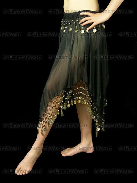 NEW Belly Dance Tribal Skirt Chiffon Dress Costume Wrap  