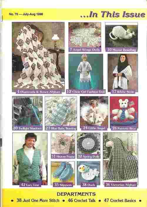 Hooked on Crochet 5 Issues 80 Designs 1988 2001 Pattern Variety  