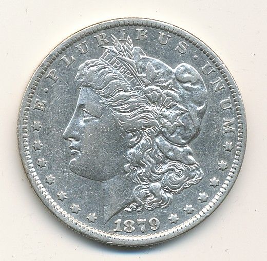 1879 NEW ORLEANS MINT MORGAN SILVER DOLLAR. EXCELLENT CONDITION (SEE 