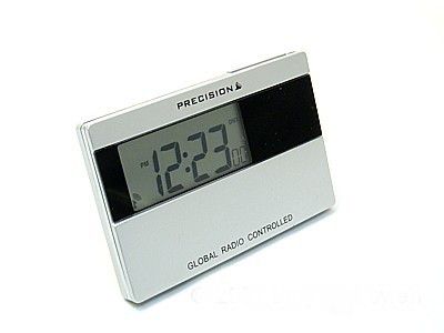 Slim Radio Controlled Digi Global Travel Alarm Clock  