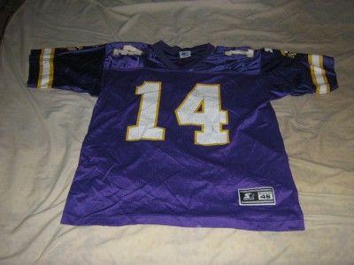 vintage BRAD JOHNSON MINNESOTA VIKINGS jersey size 46  