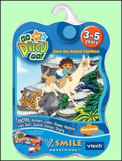 Tech VSmile Game Go Diego Go Save the Animal Families  