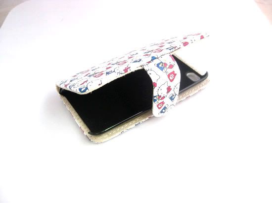 WHITE CARTOON LEATHER CASE HOLDER APPLE IPOD 4G TOUCH 4  