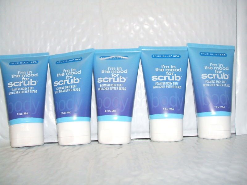 Bath & Body Works True Blue Spa Im in the Mood for Scrub set of 5 