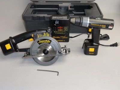 NEW PANASONIC 12V 12 VOLT CORDLESS DRILL/WOOD CIRCULAR SAW KIT EY6100 