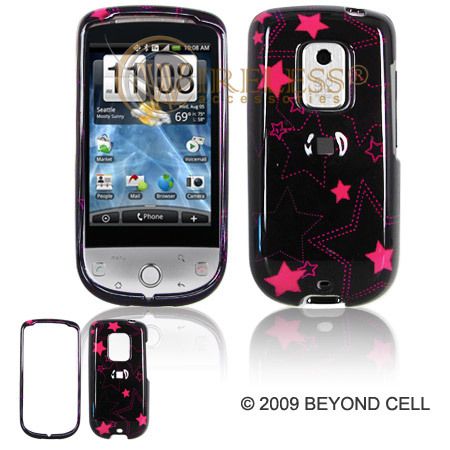 BLUEGRASS HTC HERO PINK RED STARS PROTECTIVE COVER  