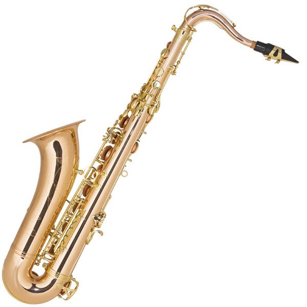 NEW ROSE BRASS BODY & Gold LACQUER TENOR SAXOPHONE SAX  