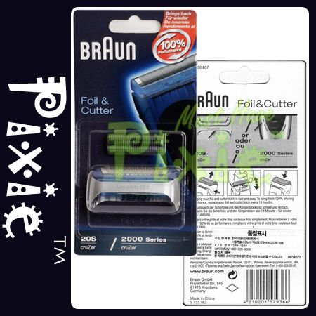 BRAUN 20S 2000 Series   CruZer 1 2 3 4 5 Face foil & cutter 