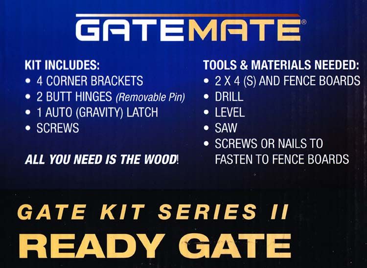 GateMate® Ready Gate Kit (Anti Sag Kit) Series II  