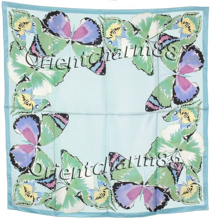 BIG BUTTERFLY 100% SILK Twill 34 square SCARF 21550SB  