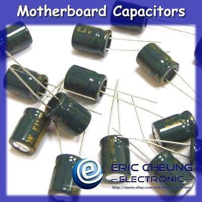 10pcs 1500uF 6.3V Motherboard Capacitors (Radial)  