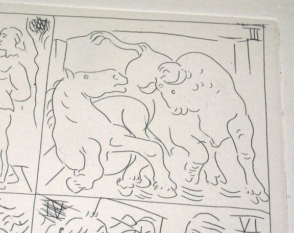 PICASSO ORIGINAL ETCHING LE CHEF D’OEUVRE INCONNU 340ED  