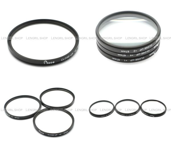 67mm Close up Filter Ring +1 +2 +4 in Sets  