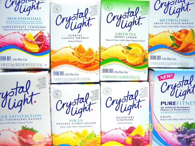 Crystal Light On the Go Drink Mix 18 Flavors  
