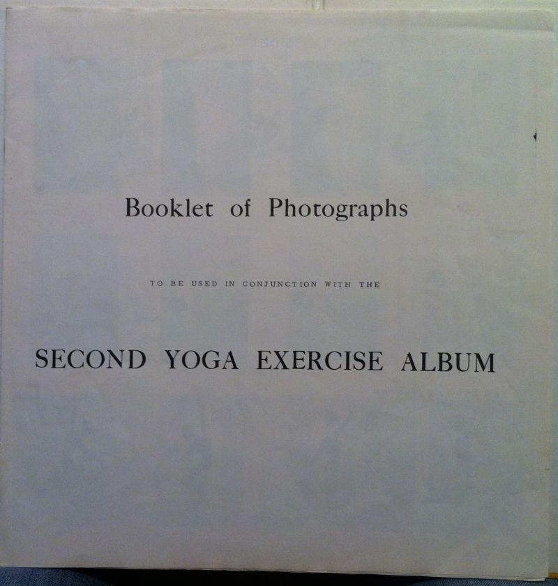   HITTLEMAN yoga for life second exercise album 2 LP VG 1964 w/Insert