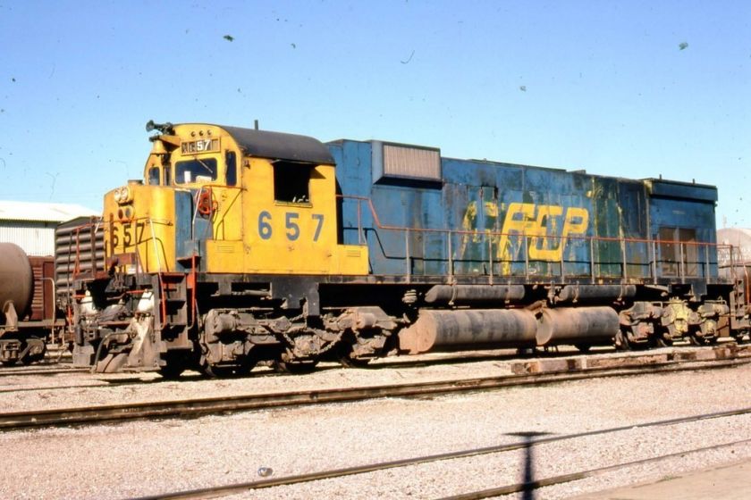 Ferrocarril Del Pacifico # 657 Original Train Slide  